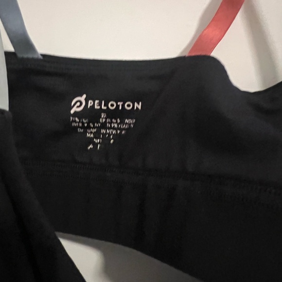 Peloton Black Sports Bra with Colorful Straps - Picture 4 of 4
